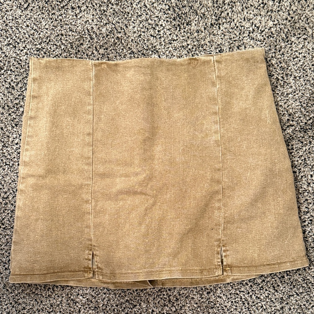 Windsor Tan Mini Skort